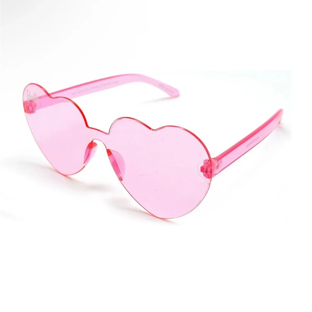Barbie Girl’s Pink Heart Shaped Sunglasses With Matching Headband &Bow 3-8years